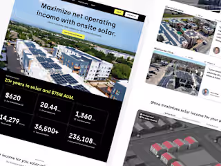 Shine Technology | Website Design for on-site Solar