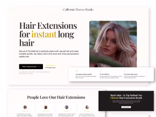 Hair Extensions Landing Page 