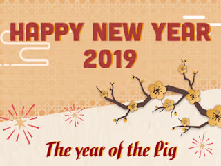 2019 Tet holiday Emoji - Year of the Pig
