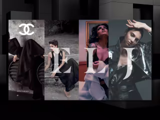 Chanel Concept UI Design hero header