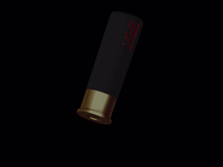 A 3D Bullet made in Spline