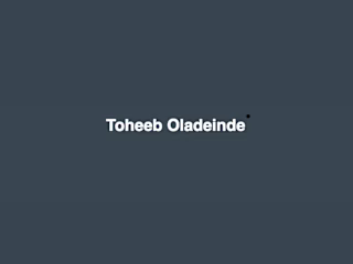 Toheeb's Portfolio