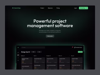Task Management Landing Page