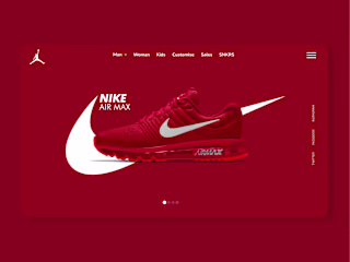 Nike AirMax Landing Page:Bold & Immersive Shopping Experience