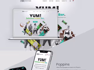 Yum! Delicious Protein Bar. Responsive Web Design