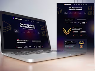 Local Rocket Website Mockup & Company Branding - Figma
