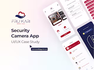 UI/UX Design for a Security Camera App