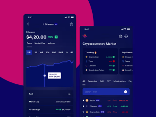 Designing a crypto tracking app