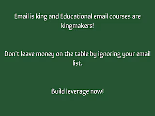 An educational email course welcome email' for a personal brand.