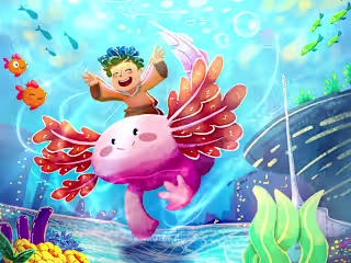 UNDER THE SEA 🌊🌊 Children's Book Illustration