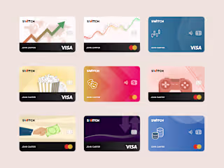 Switch Bank – Virtual Card & Lifestyle Dashboard UI/UX Design