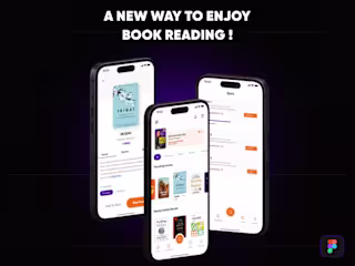 Digital book reading app I UI/UX design