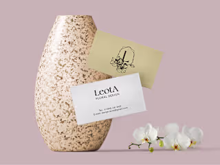Logo design, Leota floral design: Behance