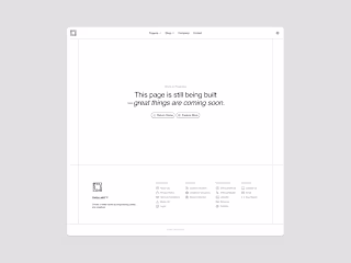 Coming soon page