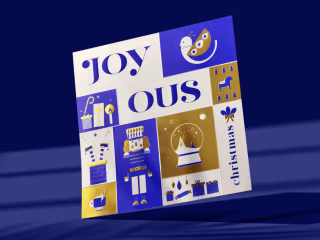 Joyous Christmas Greeting Card 🎄
