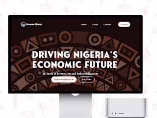 African Themed Website Concept on Behance