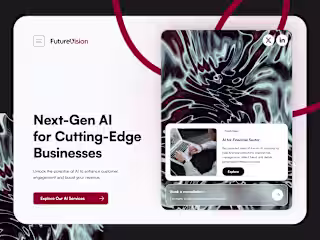 🪢 FutureVision - Website Design | UI/UX Design | Figma | AI