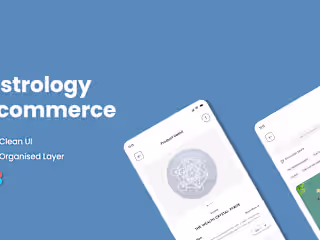 Astrology e-commerce app design.