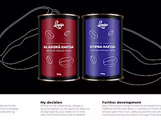 Rebranding for Latvian coffee brand