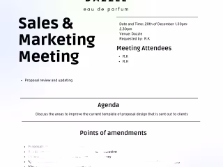 Meeting Agenda & Meeting/Event Planning