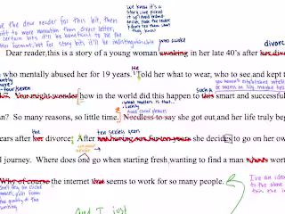 Editing for an anonymous author