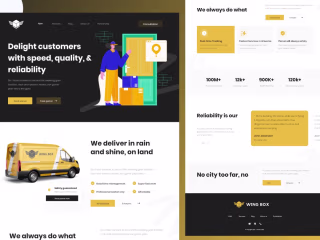 Wingbox delivery website 