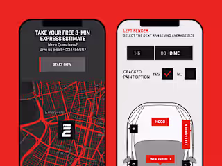 Express Auto Hail Repair — Logo and Brand Identity Design