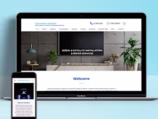 Lakelandaerials Website Design
