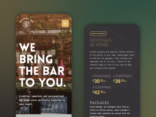 Mobile Bar Company - Web Design