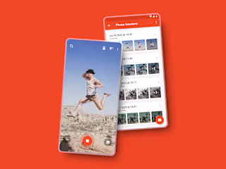 Mobile App Design - Jump-in-front Camera
