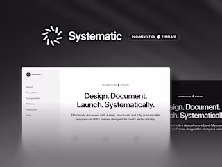 Systematic — Framer Documentation Template