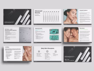 DQ+ Skincare Line Launch - Presentation Design