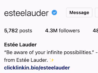Estee Lauder Instagram