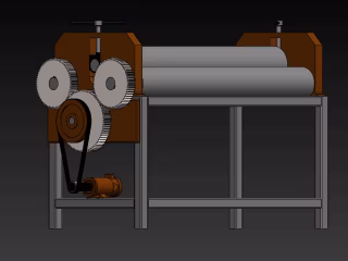 3D Model Of A Bending Roller Machine | SolidWorks