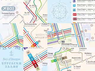 Burgas Public Transportation Map/Diagram Redesign