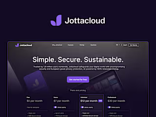 Landing Page Redesign for Jottacloud