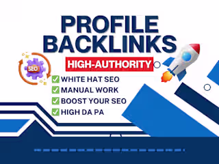 Create SEO High Authority do follow DA 90 profile backlinks