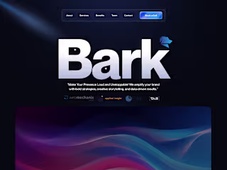 Bark Media Agency Website