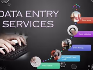 I will be your virtual assistant for data entry, copy paste, ty…