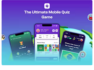 QuizWiz Mobile Quiz Game UI UX Design