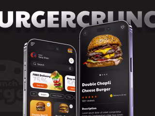 Restaurant App | Mobile App UX/UI Design | BurgerCrucnh