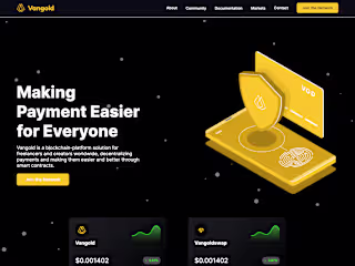 Vangold Token - A Decentralized Finance (DeFi) Platform