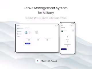 Military Digital Leave Management System Dashboard