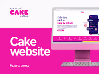 Concept of Cake by VPBank website