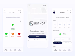 Minimal App Design for security company