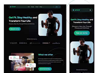 Gymco Fitness Landing Page 