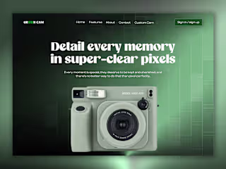 GreenCam Hero Redesign