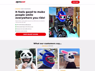 MotoLoot  - Landing page (PDP)
