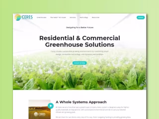 Visually Stunning Design for Ceres Greenhouse Solutions