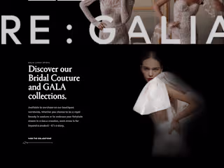 Web Development for GALIA LAHAV - House of Couture
